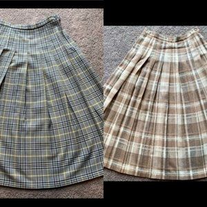 Lot of 2 Pendleton Wool Skirts
